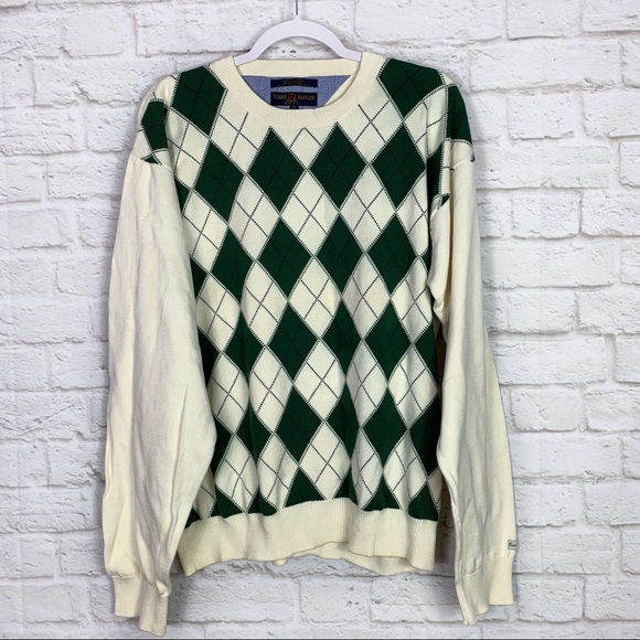 Tommy Hilfiger Other - Tommy Hilfiger Golf Argyle Cream Crewneck Sweater